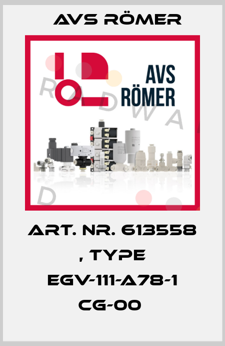 Art. Nr. 613558 , type EGV-111-A78-1 CG-00  Avs Römer