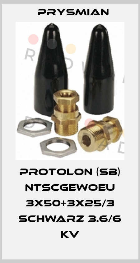 PROTOLON (SB) NTSCGEWOEU 3x50+3x25/3 Schwarz 3.6/6 KV Prysmian