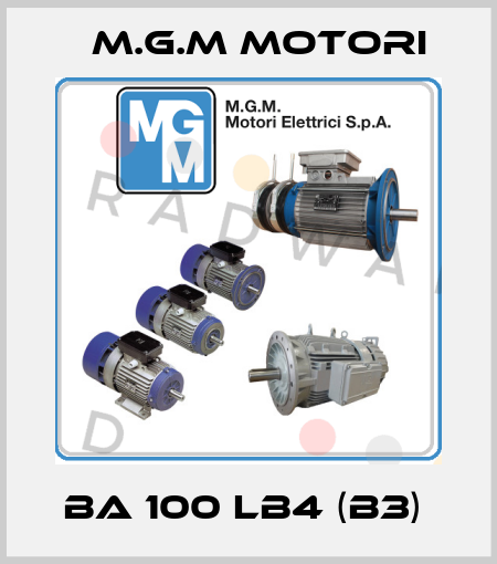BA 100 LB4 (B3)  M.G.M MOTORI