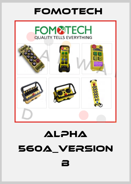 Alpha 560A_version B Fomotech