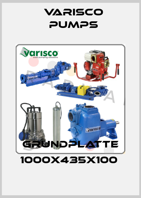 Grundplatte 1000x435x100  Varisco pumps