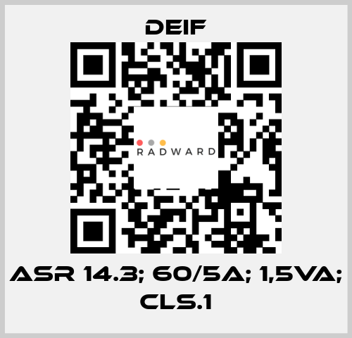 ASR 14.3; 60/5A; 1,5VA; CLS.1  Deif