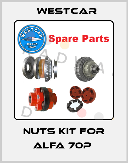Nuts kit for Alfa 70P  Westcar