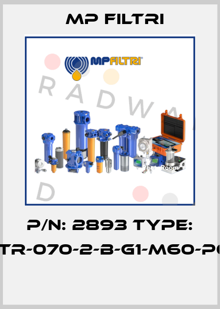 P/N: 2893 Type: STR-070-2-B-G1-M60-P01  MP Filtri