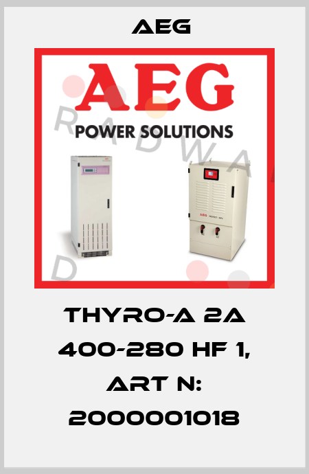 Thyro-A 2A 400-280 HF 1, Art N: 2000001018 AEG
