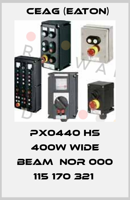 PX0440 HS 400w Wide Beam  NOR 000 115 170 321  Ceag (Eaton)