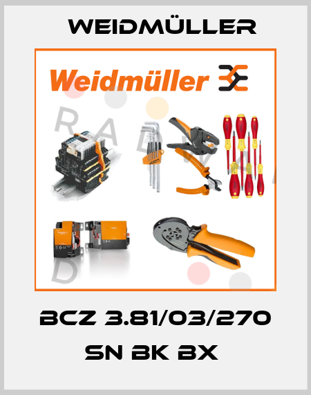 BCZ 3.81/03/270 SN BK BX  Weidmüller