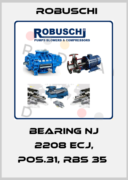 Bearing NJ 2208 ECJ, Pos.31, RBS 35  Robuschi