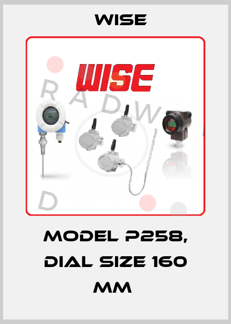 MODEL P258, DIAL SIZE 160 mm  Wise