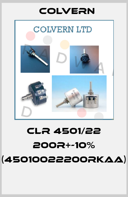 CLR 4501/22 200R+-10% (45010022200RKAA)  Colvern