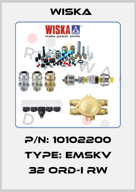 P/N: 10102200 Type: EMSKV 32 ORD-I RW Wiska