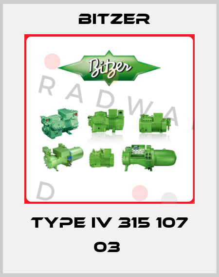 Type IV 315 107 03  Bitzer