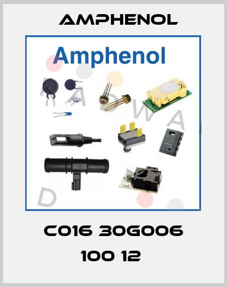 C016 30G006 100 12  Amphenol