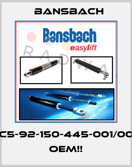 C5C5-92-150-445-001/000N  OEM!! Bansbach