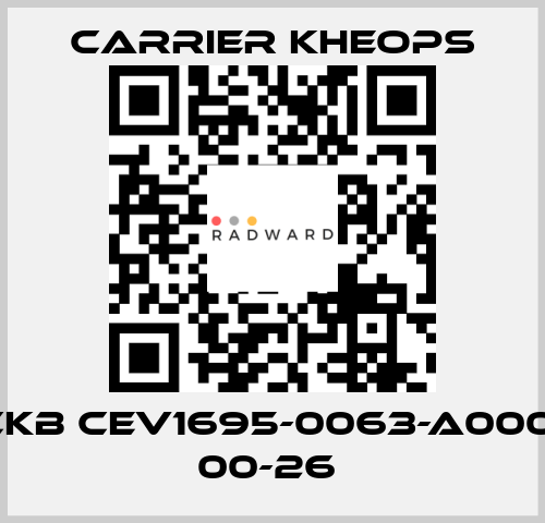 CKB CEV1695-0063-A0001 00-26  Carrier Kheops