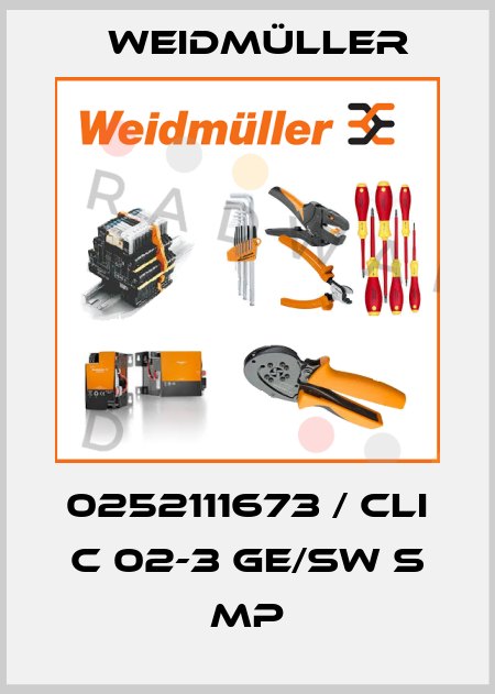 0252111673 / CLI C 02-3 GE/SW S MP Weidmüller