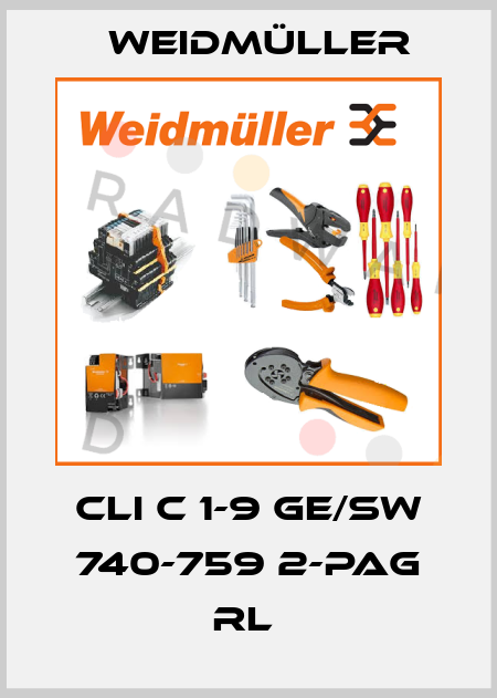 CLI C 1-9 GE/SW 740-759 2-PAG RL  Weidmüller