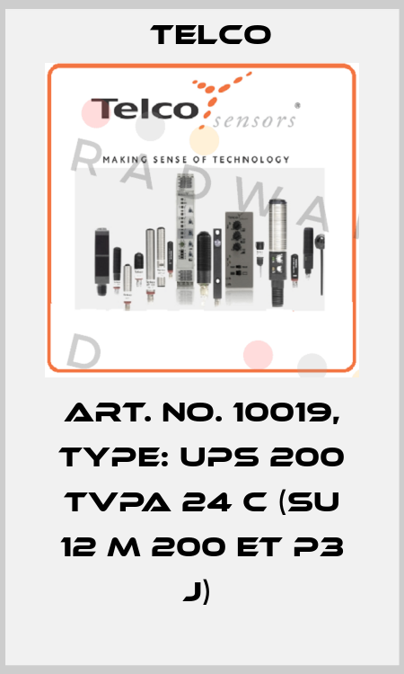 Art. No. 10019, Type: UPS 200 TVPA 24 C (SU 12 M 200 ET P3 J)  Telco