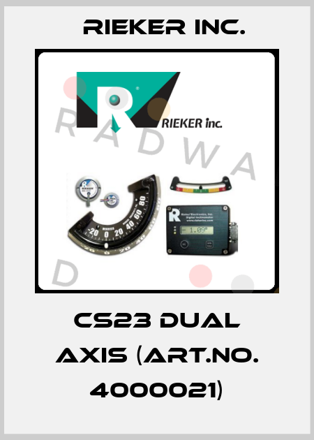 CS23 DUAL AXIS (ART.NO. 4000021) Rieker Inc.