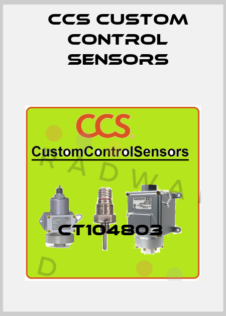 CT104803  CCS Custom Control Sensors