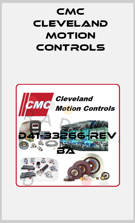 D41-33266-REV BA  Cmc Cleveland Motion Controls