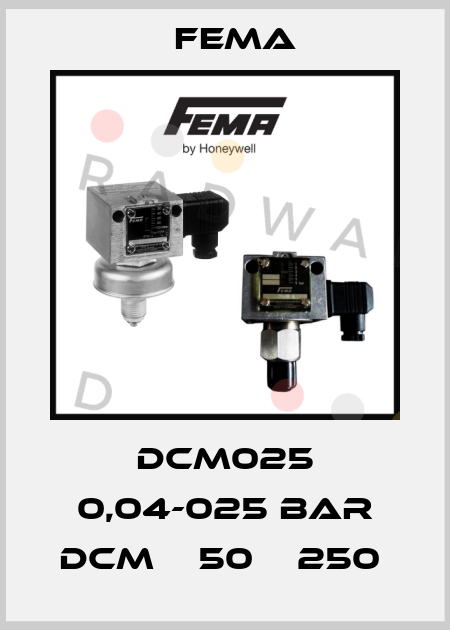 DCM025 0,04-025 BAR DCM    50    250  FEMA