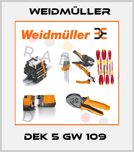 DEK 5 GW 109  Weidmüller
