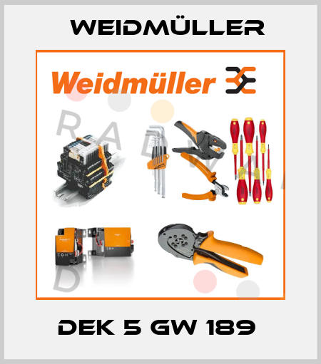 DEK 5 GW 189  Weidmüller