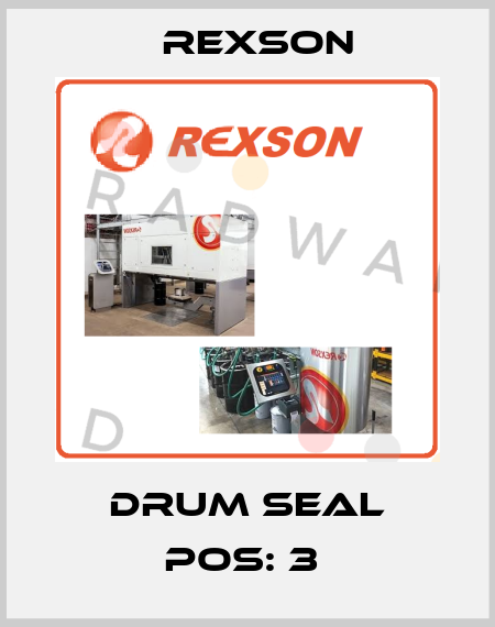 DRUM SEAL POS: 3  Rexson