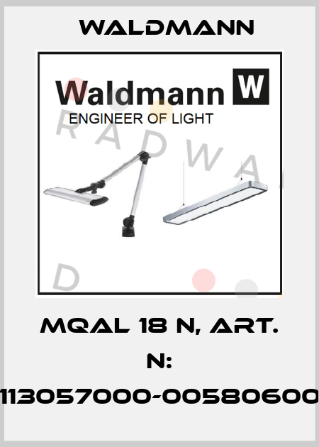 MQAL 18 N, Art. N: 113057000-00580600 Waldmann