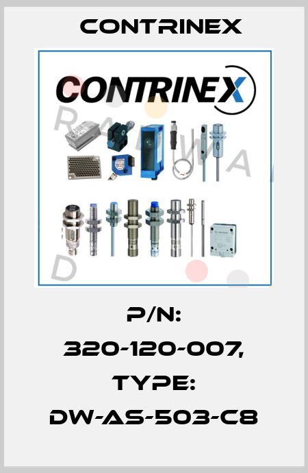 p/n: 320-120-007, Type: DW-AS-503-C8 Contrinex