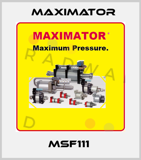 MSF111  Maximator