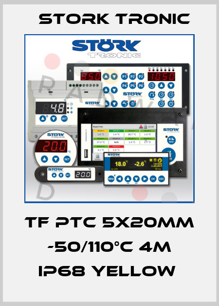 TF PTC 5x20mm -50/110°C 4m IP68 yellow  Stork tronic