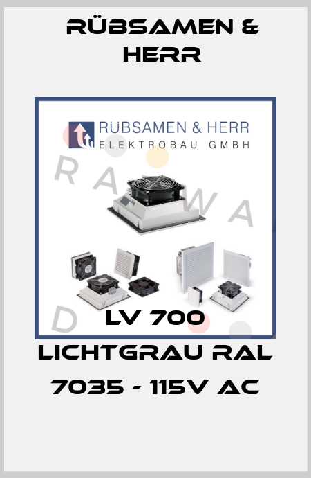 LV 700 Lichtgrau RAL 7035 - 115V AC Rübsamen & Herr