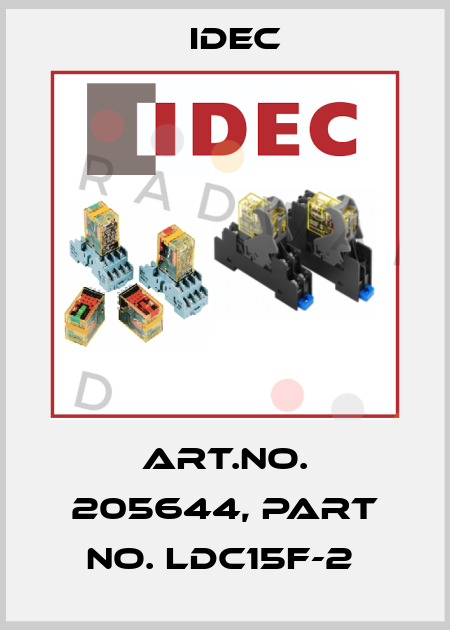 Art.No. 205644, Part No. LDC15F-2  Idec