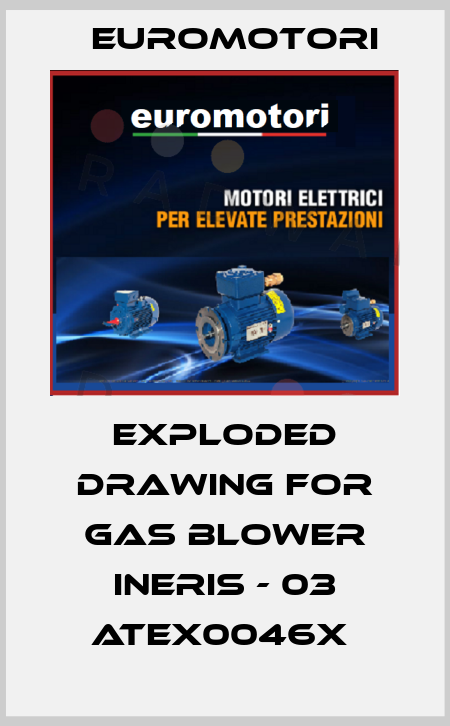 EXPLODED DRAWING FOR GAS BLOWER INERIS - 03 ATEX0046X  Euromotori