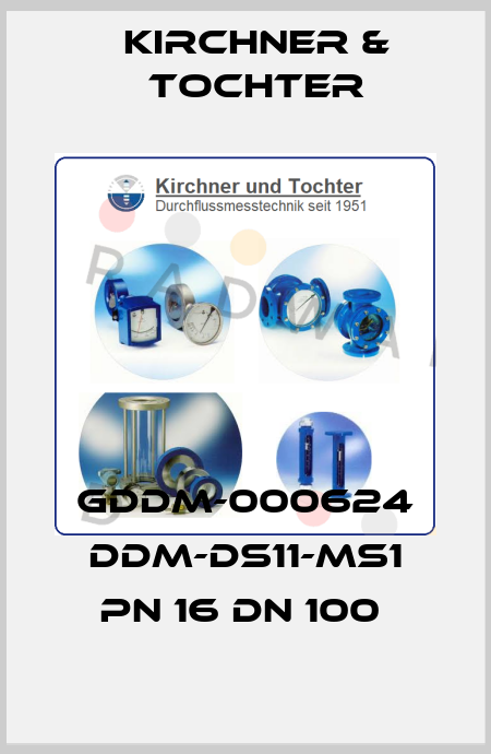GDDM-000624 DDM-DS11-MS1 PN 16 DN 100  Kirchner & Tochter