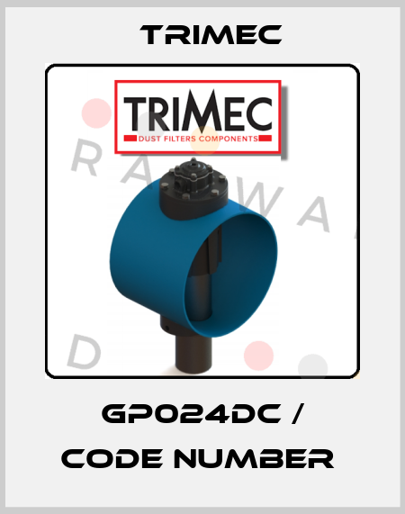 GP024DC / CODE NUMBER  Trimec