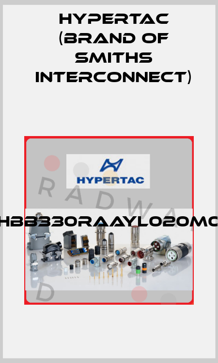 HBB330RAAYL020M0  Hypertac (brand of Smiths Interconnect)