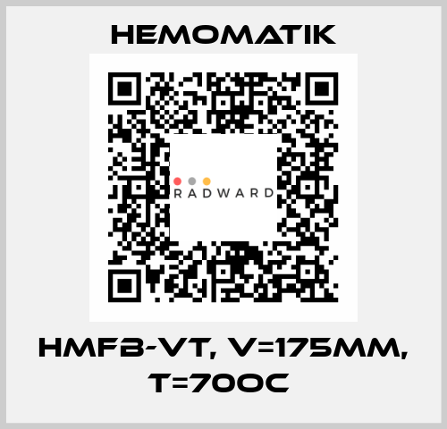HMFB-VT, V=175MM, T=70OC  Hemomatik