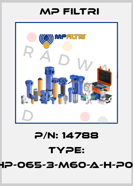 P/N: 14788 Type: HP-065-3-M60-A-H-P01 MP Filtri