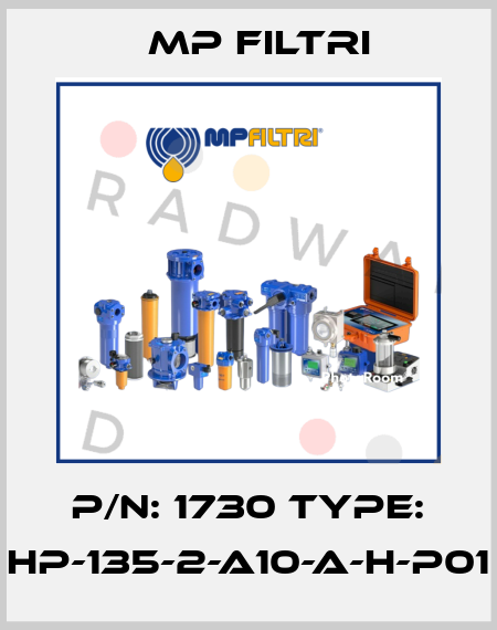 P/N: 1730 Type: HP-135-2-A10-A-H-P01 MP Filtri