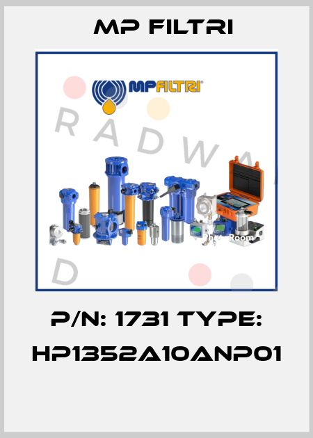 P/N: 1731 Type: HP1352A10ANP01  MP Filtri