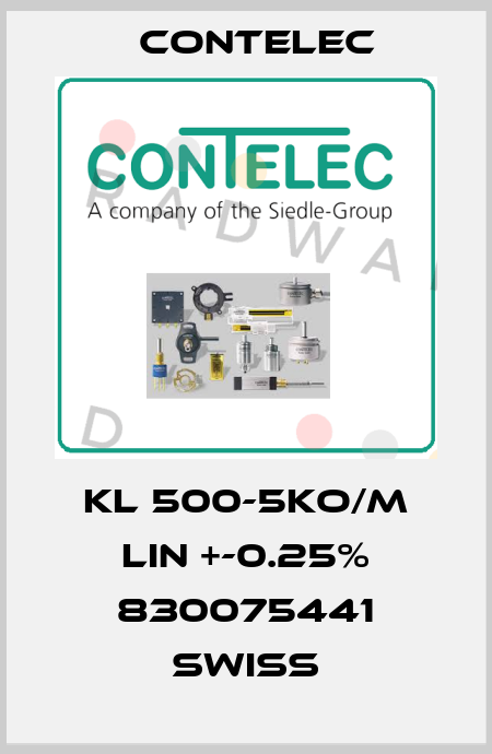 KL 500-5KO/M LIN +-0.25% 830075441 SWISS Contelec