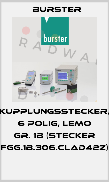 KUPPLUNGSSTECKER, 6 POLIG, LEMO GR. 1B (STECKER FGG.1B.306.CLAD42Z)  Burster