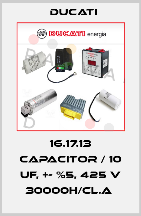 16.17.13 CAPACITOR / 10 UF, +- %5, 425 v 30000H/CL.A  Ducati