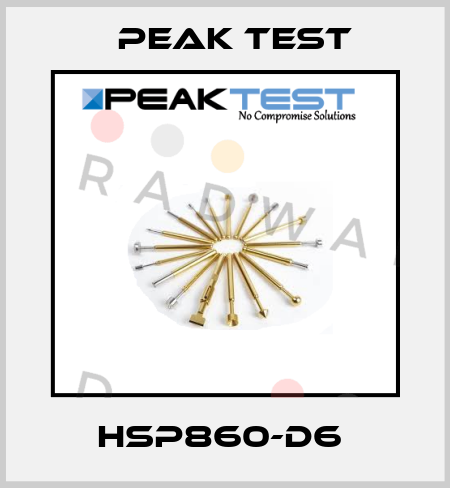 HSP860-D6  PEAK TEST