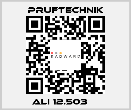  ALI 12.503     Pruftechnik