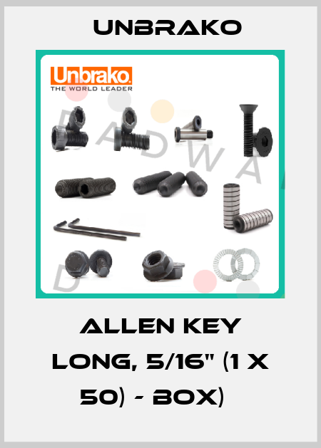 Allen Key long, 5/16" (1 x 50) - Box)   Unbrako