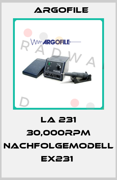 LA 231 30,000rpm Nachfolgemodell EX231  Argofile